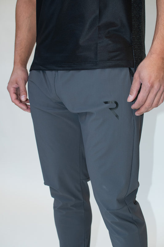 R Logo Fit Joggers Grey